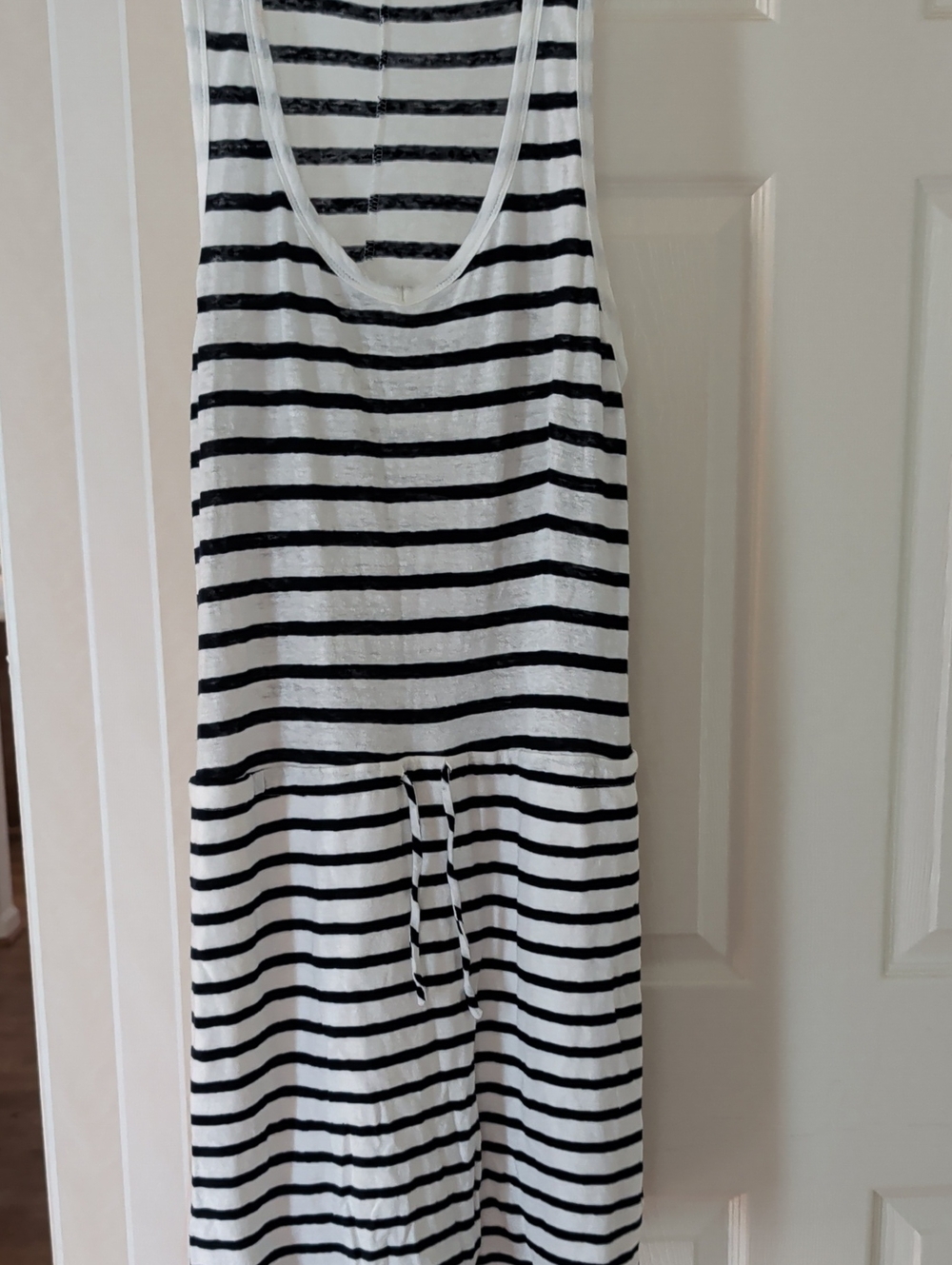 Gap Navy and White Striped Tank Dress